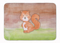 Squirrel Watercolor Memory Foam Kitchen Mat Machine Washable Anti-Fatigue Cushion Comfort Bath or Kitchen Rug