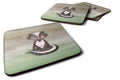 Badger Watercolor Foam Coasters Set of 4 Cup Coasters for Indoor Outdoor, Tabletop Protection, Anti Slip, Mouse pad Material