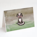 Badger Watercolor Greeting Cards Pack of 8 Blank Cards with Envelopes Whimsical A7 Size 5x7