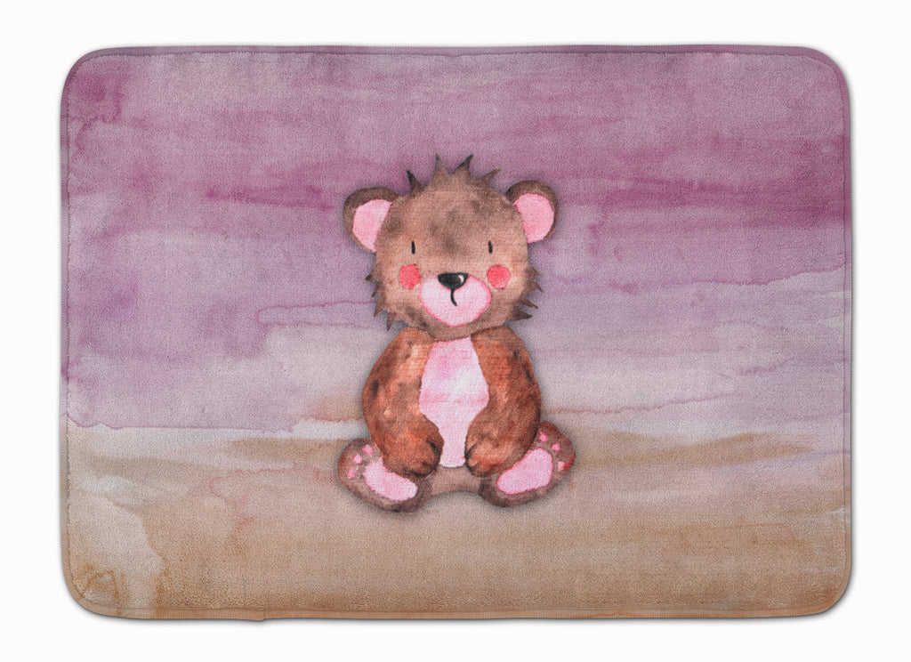 Bear Cub Watercolor Memory Foam Kitchen Mat Machine Washable Anti-Fatigue Cushion Comfort Bath or Kitchen Rug