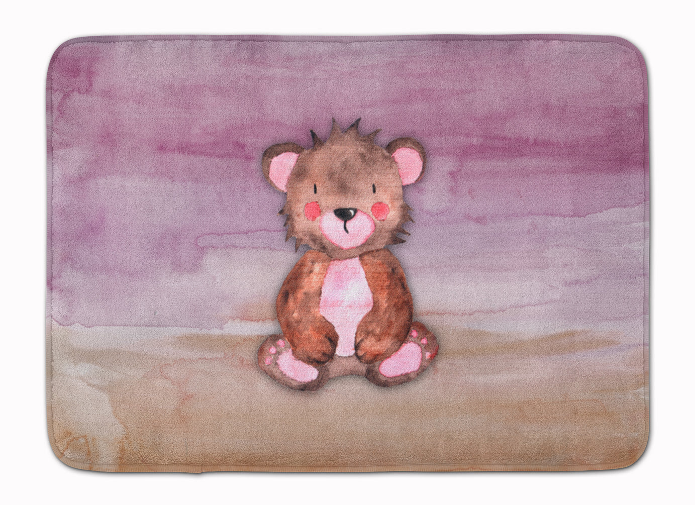 Bear Cub Watercolor Memory Foam Kitchen Mat Machine Washable Anti-Fatigue Cushion Comfort Bath or Kitchen Rug
