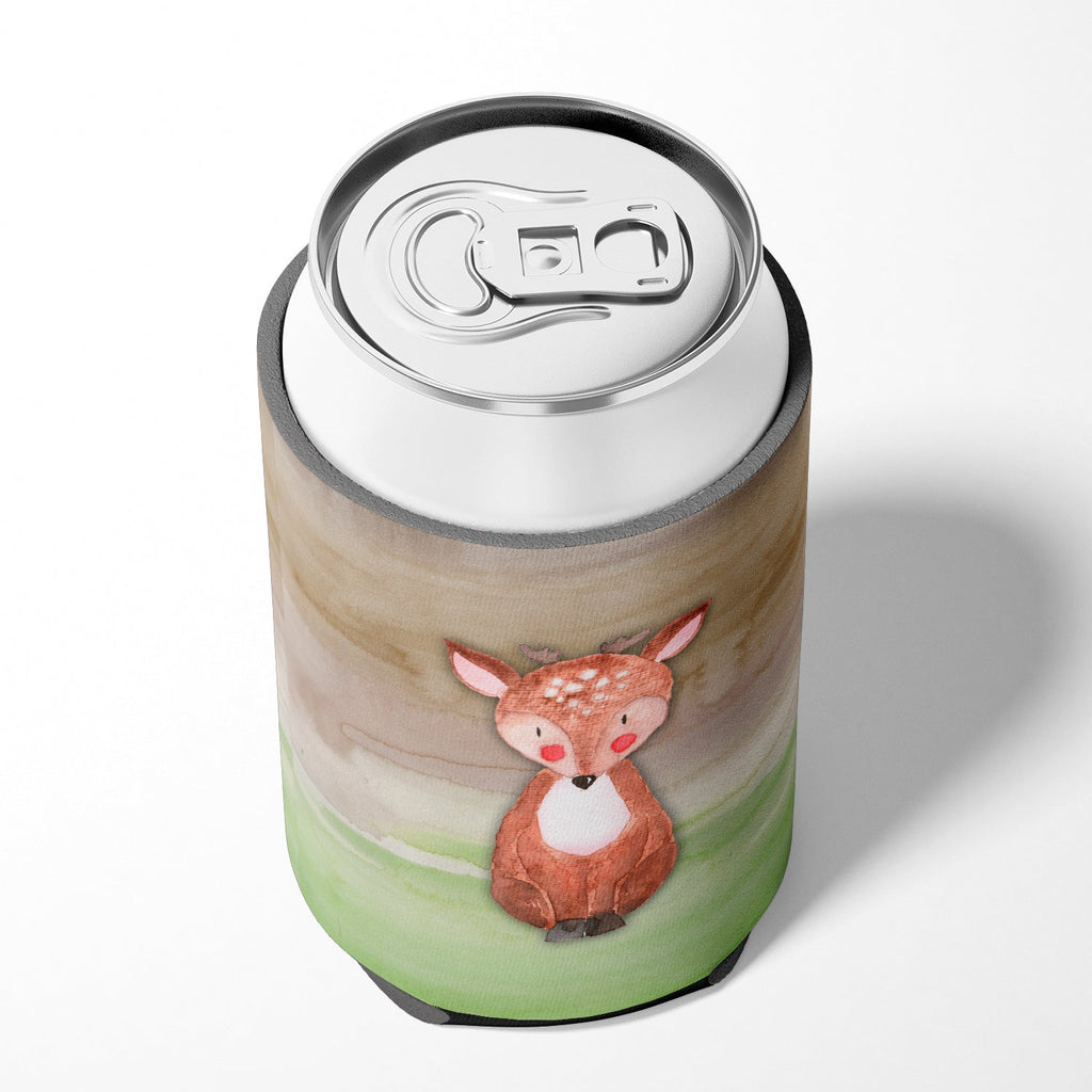 Baby Deer Watercolor Can or Bottle Hugger Cooler Sleeve for Standard 12 oz Cans, Insulated Foam Beer & Soda Can Hugger Reusable