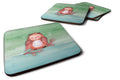 Brown Owl Watercolor Foam Coasters Set of 4 Cup Coasters for Indoor Outdoor, Tabletop Protection, Anti Slip, Mouse pad Material