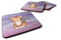 Tiger Cub Watercolor Foam Coasters Set of 4 Cup Coasters for Indoor Outdoor, Tabletop Protection, Anti Slip, Mouse pad Material
