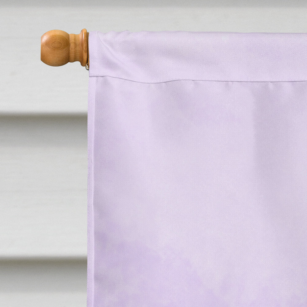 Purple and Yellow Iris House Flag 28x40 Porch Sleeve Pole Decorative Outside Yard Banner Artwork Wall Hanging, Polyester