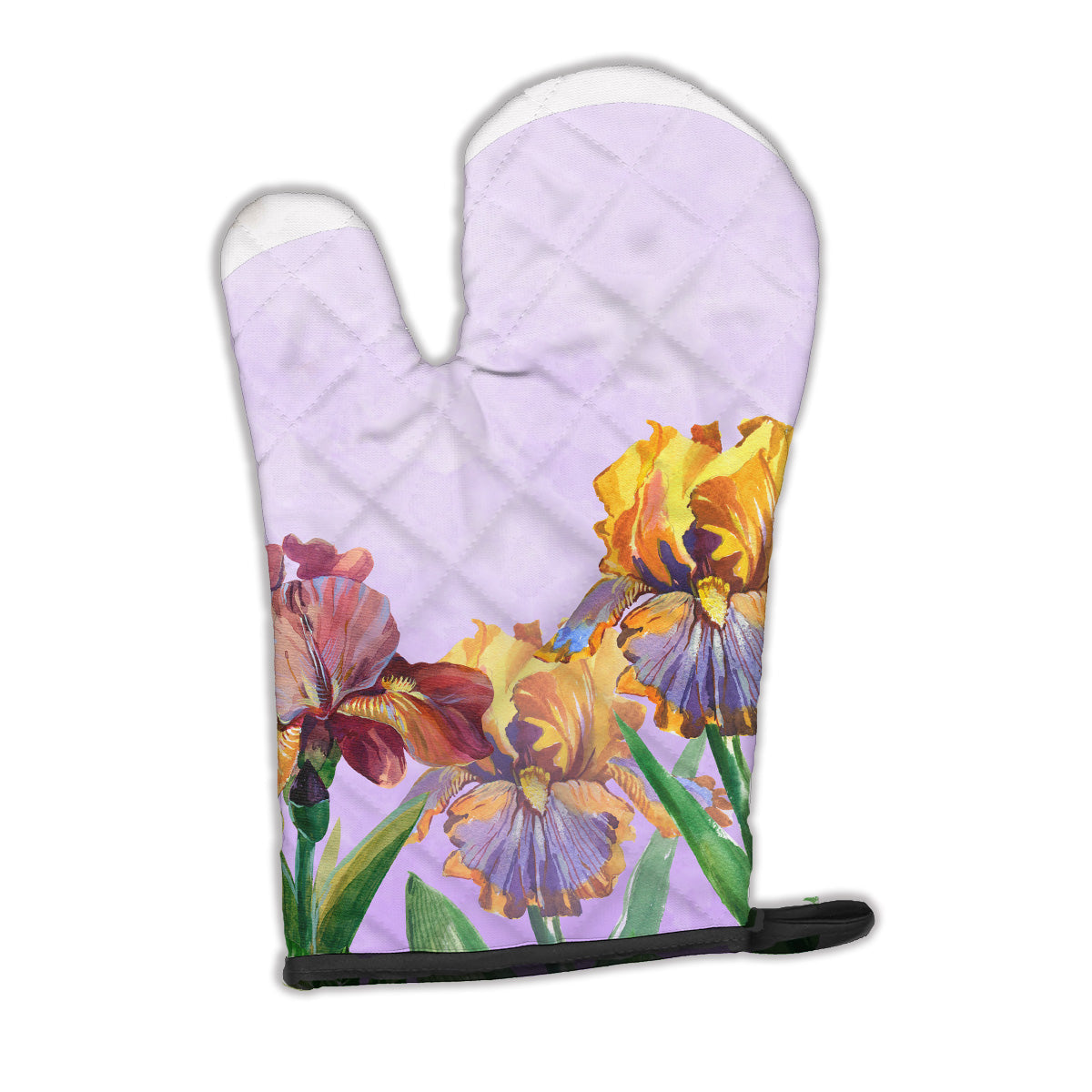 Purple and Yellow Iris Oven Mitt Heat Resistant Thick Oven Mitt for Hot Pans and Oven, Kitchen Mitt Protect Hands, Cooking Baking Glove