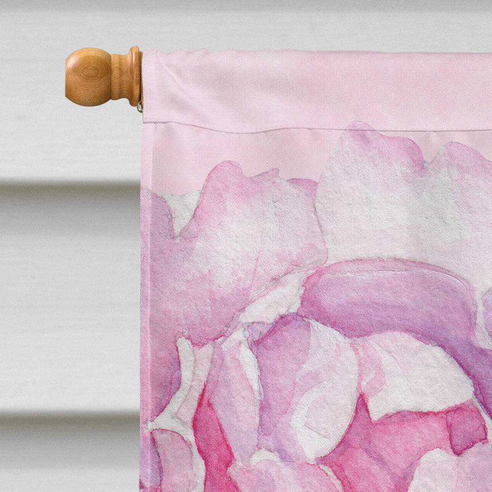 Rose Garden House Flag 28x40 Porch Sleeve Pole Decorative Outside Yard Banner Artwork Wall Hanging, Polyester