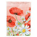 Poppies and Chamomiles House Flag 28x40 Porch Sleeve Pole Decorative Outside Yard Banner Artwork Wall Hanging, Polyester