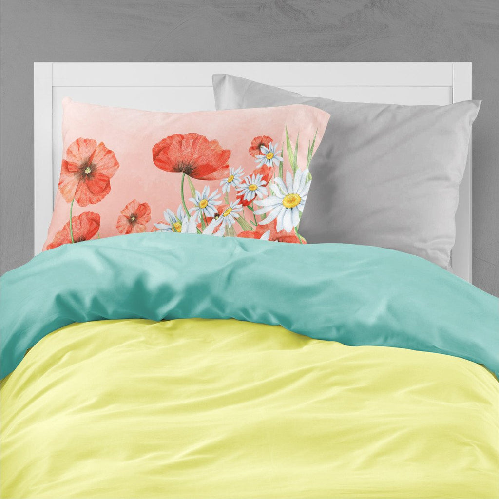 Poppies and Chamomiles Standard Pillowcase Lightweight Super Soft Easy Care Decorative Artwork Pillowcase, Standard