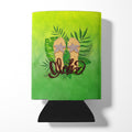Aloha Flip Flops Can or Bottle Hugger Cooler Sleeve for Standard 12 oz Cans, Insulated Foam Beer & Soda Can Hugger Reusable