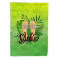 Aloha Flip Flops House Flag 28x40 Porch Sleeve Pole Decorative Outside Yard Banner Artwork Wall Hanging, Polyester