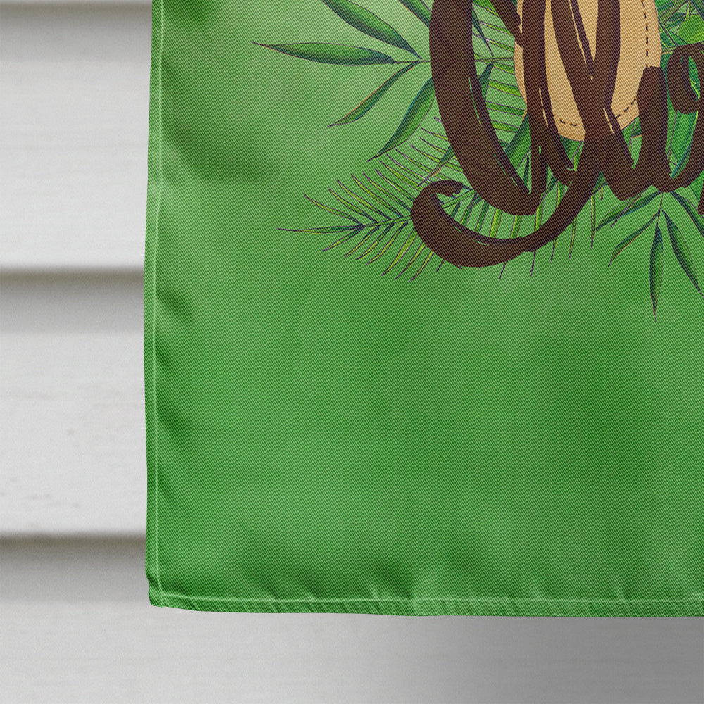 Aloha Flip Flops House Flag 28x40 Porch Sleeve Pole Decorative Outside Yard Banner Artwork Wall Hanging, Polyester