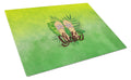 Aloha Flip Flops Cutting Board Tempered Glass Kitchen Cutting Surface, Heat Resistant Chopping, Non-Slip Feet, Food Prep & Serving