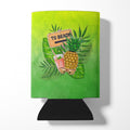 To the Beach Summer Can or Bottle Hugger Cooler Sleeve for Standard 12 oz Cans, Insulated Foam Beer & Soda Can Hugger Reusable