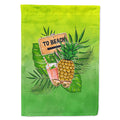 To the Beach Summer House Flag 28x40 Porch Sleeve Pole Decorative Outside Yard Banner Artwork Wall Hanging, Polyester
