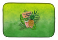 To the Beach Summer Dish Drying Mat Absorbent Dish Drying Mat Pad for Kitchen Counter Dish Drainer Mat for Countertop, 14 x 21", Multicolor