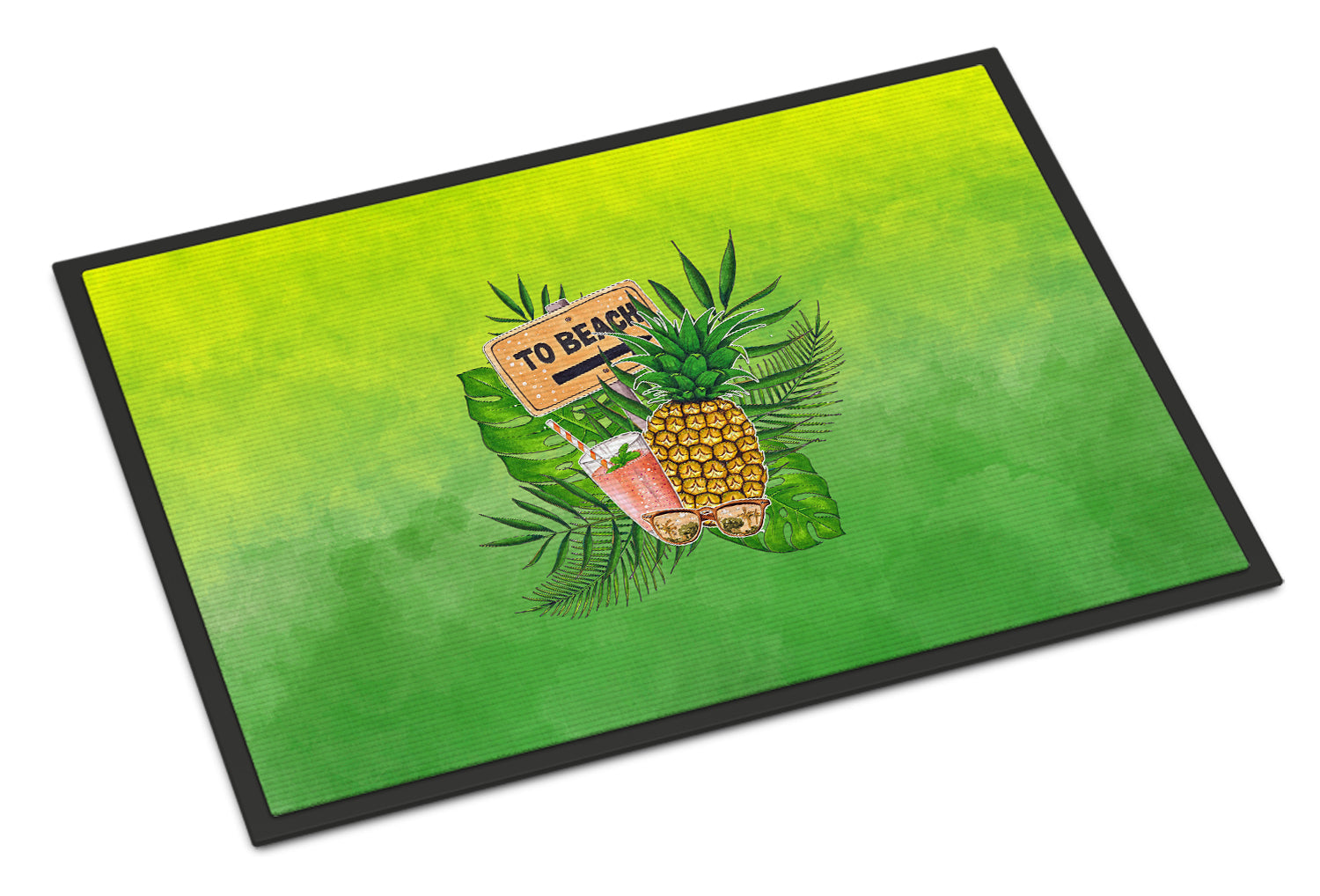 To the Beach Summer Doormat Indoor Outdoor 18H X 27W Front Door Mat Rugs for Entryway, Non Slip Washable