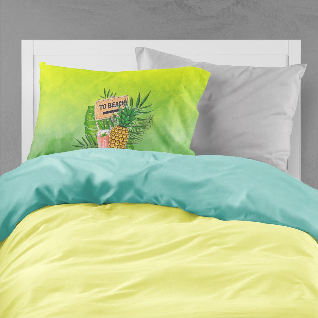 To the Beach Summer Standard Pillowcase Lightweight Super Soft Easy Care Decorative Artwork Pillowcase, Standard