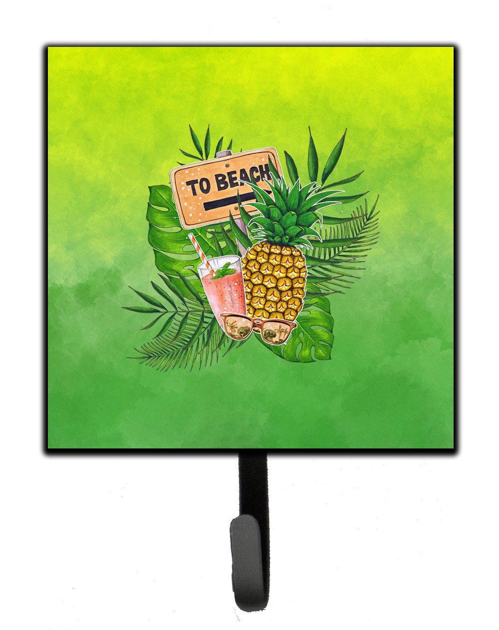 To the Beach Summer Leash or Key Holder Wall Hooks, Key Hooks Holder, Coat Rack Wall Mount, Coat Hooks, Hooks for Hanging Keys, Towels, Aprons, Leashes