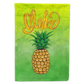 Aloha Pineapple Welcome House Flag 28x40 Porch Sleeve Pole Decorative Outside Yard Banner Artwork Wall Hanging, Polyester