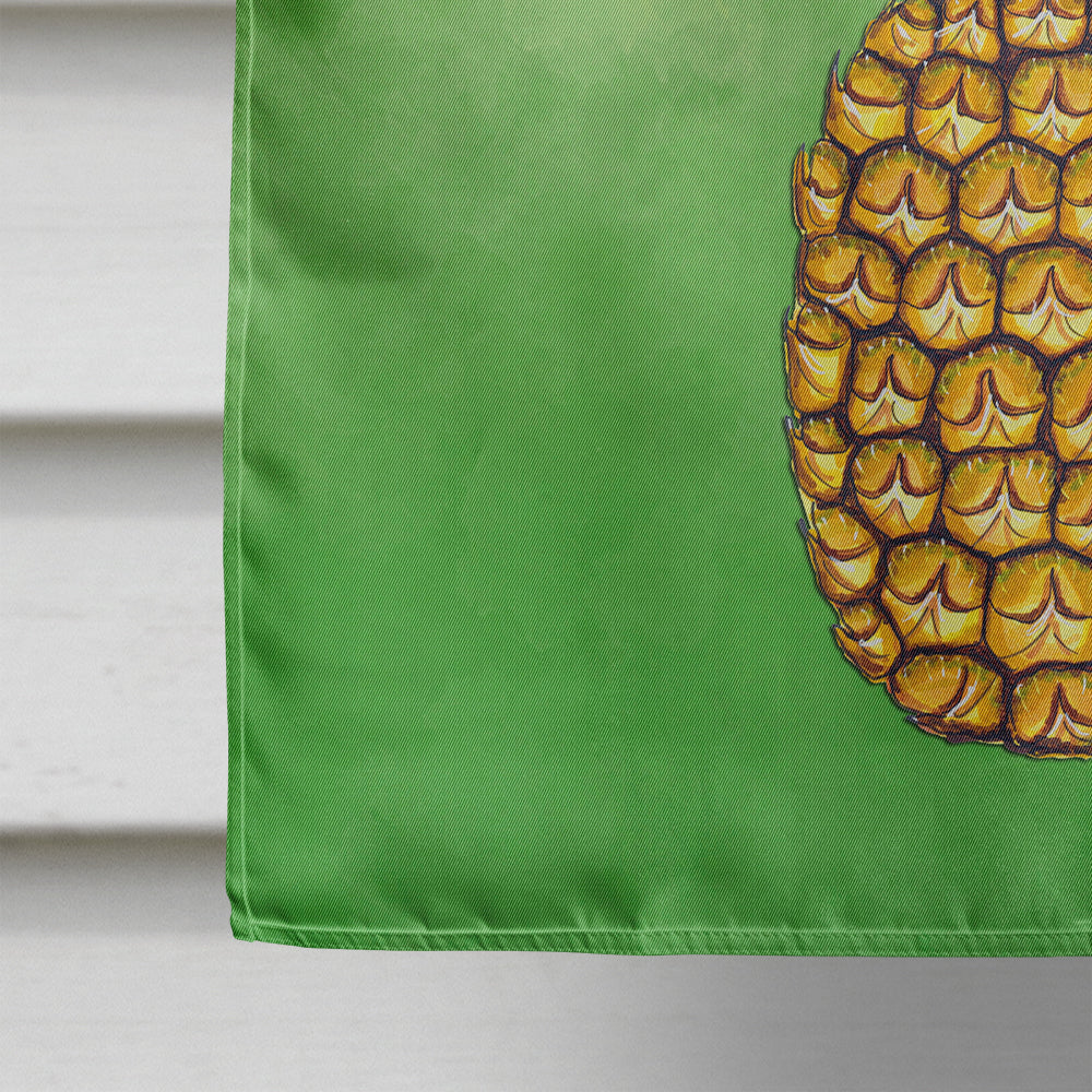Aloha Pineapple Welcome House Flag 28x40 Porch Sleeve Pole Decorative Outside Yard Banner Artwork Wall Hanging, Polyester