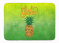 Aloha Pineapple Welcome Memory Foam Kitchen Mat Machine Washable Anti-Fatigue Cushion Comfort Bath or Kitchen Rug