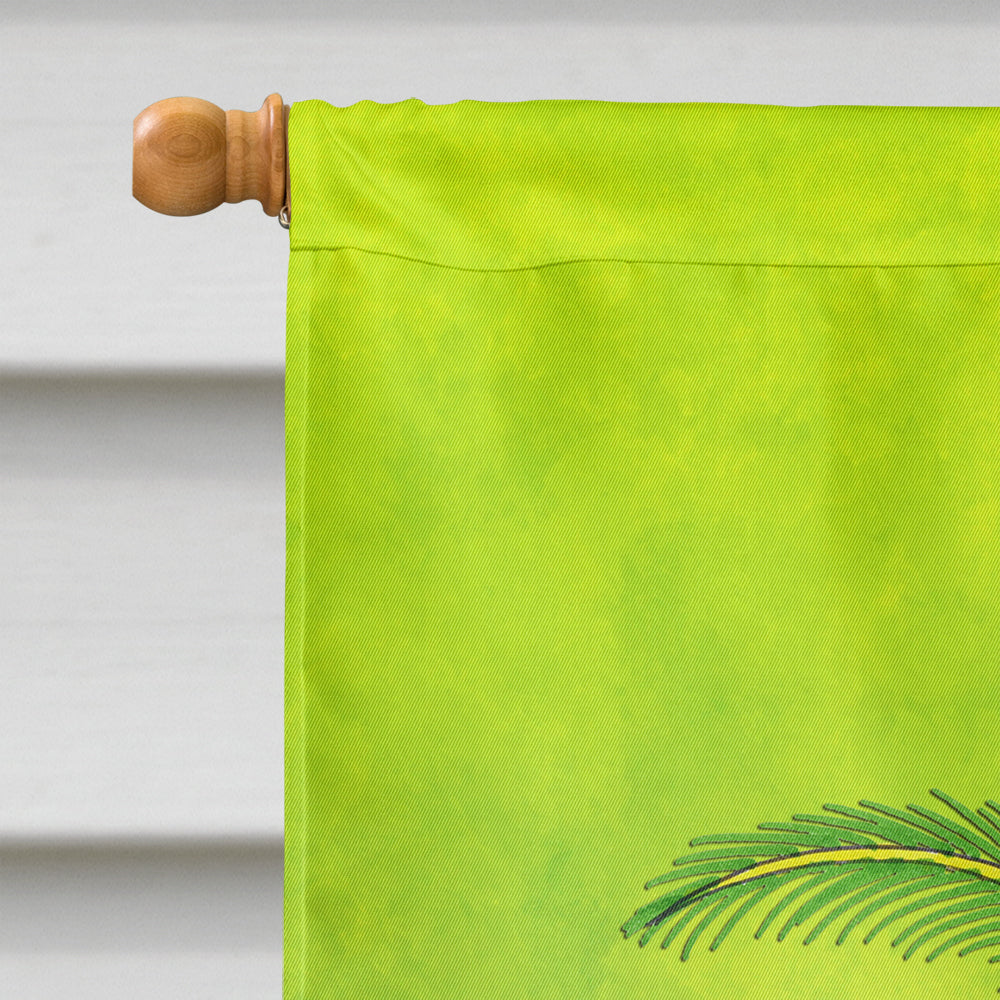Hello Summer Lady in Swimsuit House Flag 28x40 Porch Sleeve Pole Decorative Outside Yard Banner Artwork Wall Hanging, Polyester