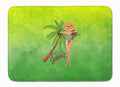 Hello Summer Lady in Swimsuit Memory Foam Kitchen Mat Machine Washable Anti-Fatigue Cushion Comfort Bath or Kitchen Rug