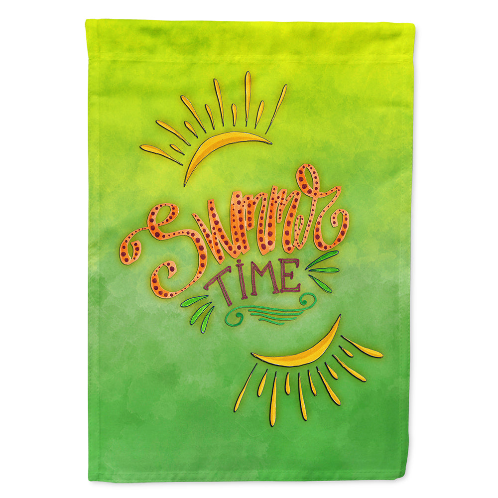 Summer Time House Flag 28x40 Porch Sleeve Pole Decorative Outside Yard Banner Artwork Wall Hanging, Polyester