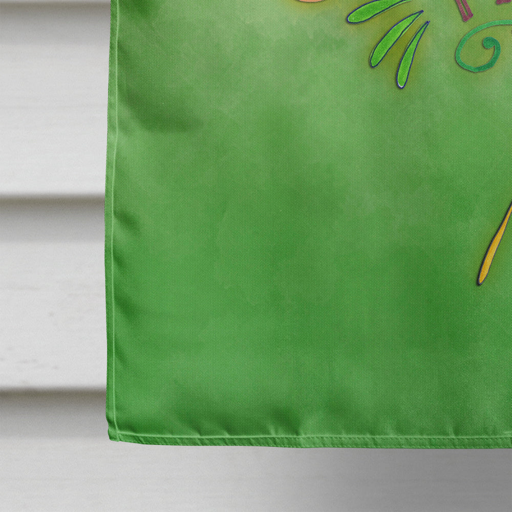Summer Time House Flag 28x40 Porch Sleeve Pole Decorative Outside Yard Banner Artwork Wall Hanging, Polyester