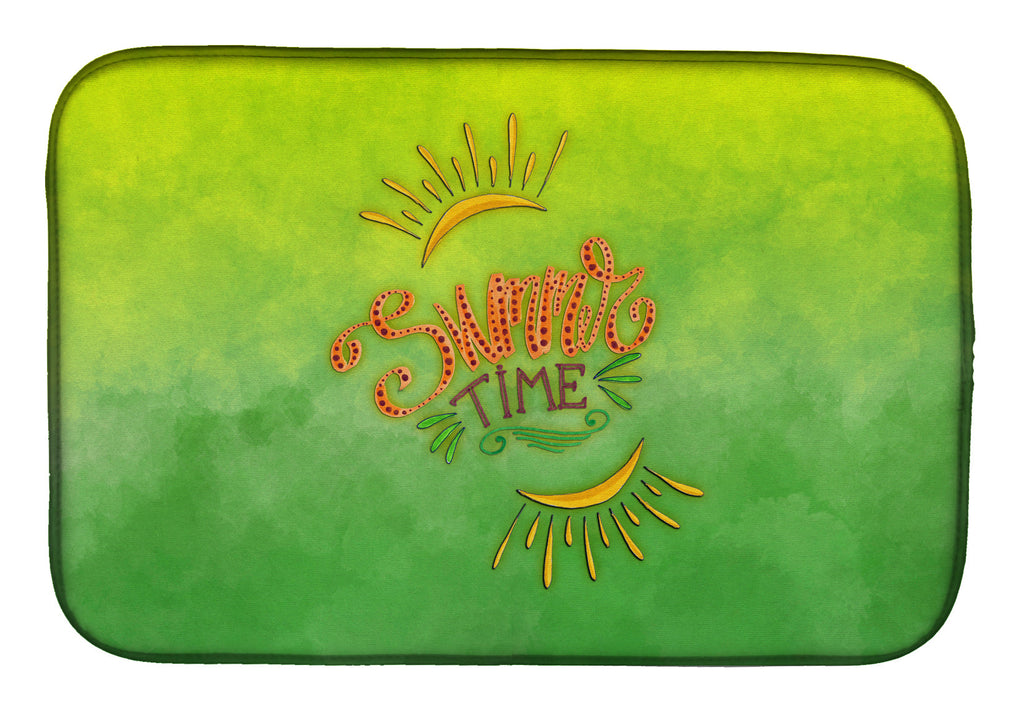 Summer Time Dish Drying Mat Absorbent Dish Drying Mat Pad for Kitchen Counter Dish Drainer Mat for Countertop, 14 x 21", Multicolor