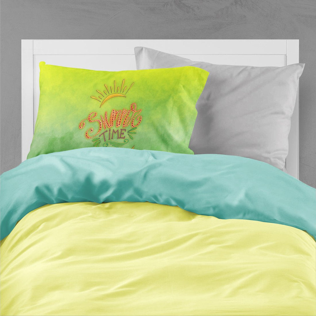 Summer Time Standard Pillowcase Lightweight Super Soft Easy Care Decorative Artwork Pillowcase, Standard