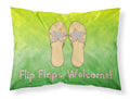 Flip Flops Welcome Standard Pillowcase Lightweight Super Soft Easy Care Decorative Artwork Pillowcase, Standard