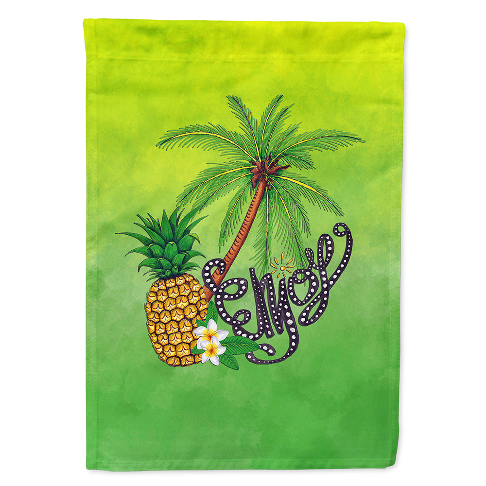 Summer Enjoy House Flag 28x40 Porch Sleeve Pole Decorative Outside Yard Banner Artwork Wall Hanging, Polyester