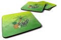 Summer Enjoy Foam Coasters Set of 4 Cup Coasters for Indoor Outdoor, Tabletop Protection, Anti Slip, Mouse pad Material