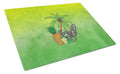 Summer Enjoy Cutting Board Tempered Glass Kitchen Cutting Surface, Heat Resistant Chopping, Non-Slip Feet, Food Prep & Serving