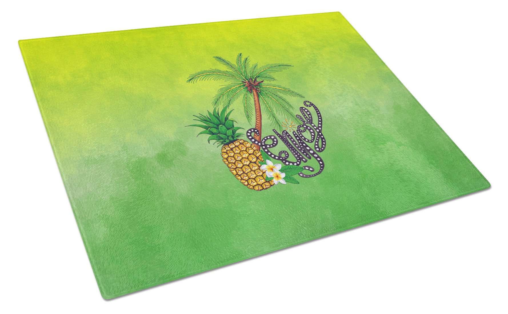 Summer Enjoy Cutting Board Tempered Glass Kitchen Cutting Surface, Heat Resistant Chopping, Non-Slip Feet, Food Prep & Serving