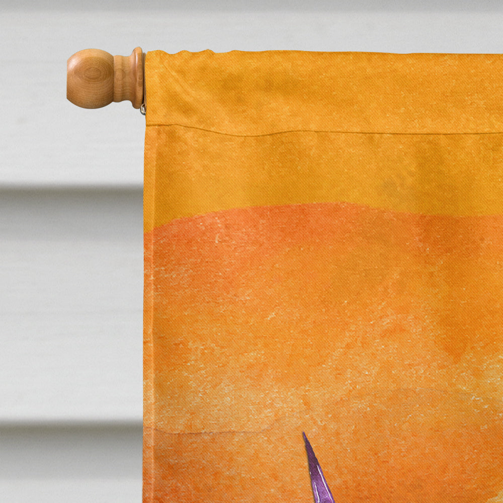 Halloween Little Witch and Bat House Flag 28x40 Porch Sleeve Pole Decorative Outside Yard Banner Artwork Wall Hanging, Polyester