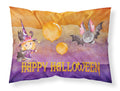Halloween Little Witch and Bat Standard Pillowcase Lightweight Super Soft Easy Care Decorative Artwork Pillowcase, Standard
