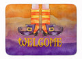 Halloween Welcome Witches Feet Memory Foam Kitchen Mat Machine Washable Anti-Fatigue Cushion Comfort Bath or Kitchen Rug