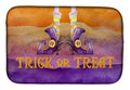 Halloween Trick Witches Feet Dish Drying Mat Absorbent Dish Drying Mat Pad for Kitchen Counter Dish Drainer Mat for Countertop, 14 x 21", Multicolor