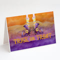 Halloween Trick Witches Feet Greeting Cards Pack of 8 Blank Cards with Envelopes Whimsical A7 Size 5x7