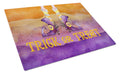 Halloween Trick Witches Feet Cutting Board Tempered Glass Kitchen Cutting Surface, Heat Resistant Chopping, Non-Slip Feet, Food Prep & Serving