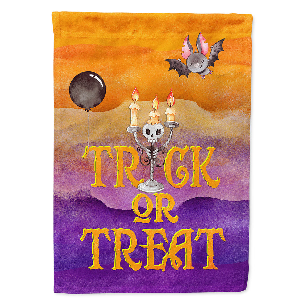 Halloween Trick or Treat House Flag 28x40 Porch Sleeve Pole Decorative Outside Yard Banner Artwork Wall Hanging, Polyester