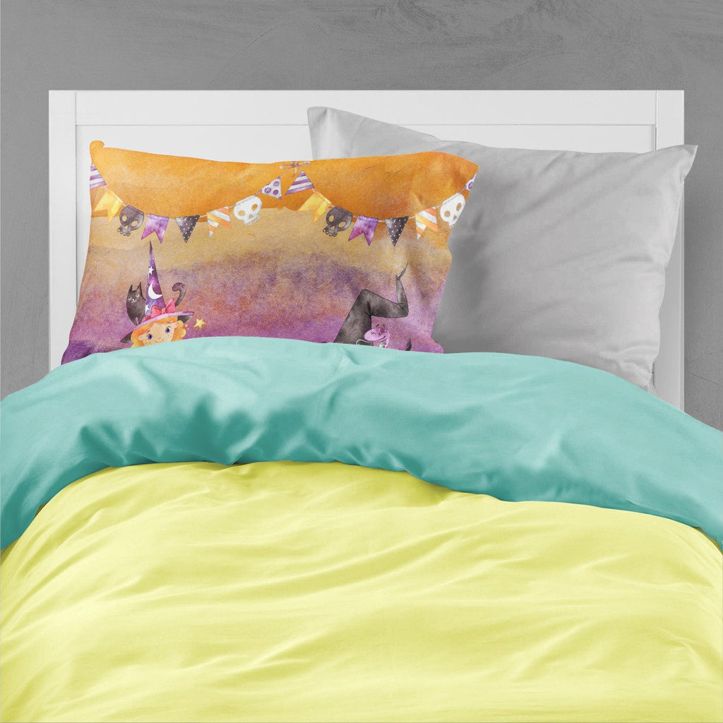 Halloween Little Witch Party Standard Pillowcase Lightweight Super Soft Easy Care Decorative Artwork Pillowcase, Standard
