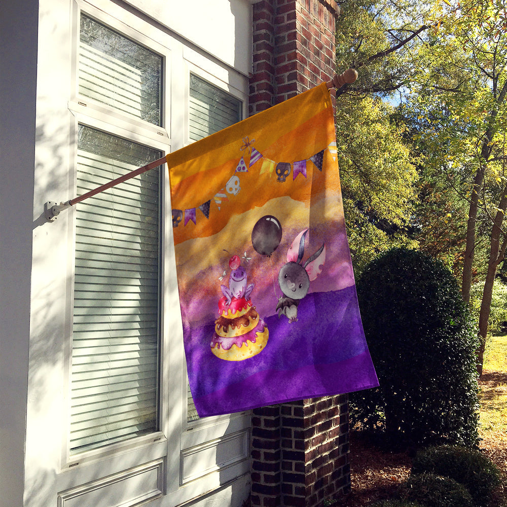 Halloween Sweets Party House Flag 28x40 Porch Sleeve Pole Decorative Outside Yard Banner Artwork Wall Hanging, Polyester