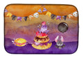Halloween Sweets Party Dish Drying Mat Absorbent Dish Drying Mat Pad for Kitchen Counter Dish Drainer Mat for Countertop, 14 x 21", Multicolor