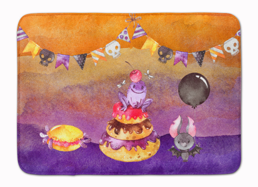 Halloween Sweets Party Memory Foam Kitchen Mat Machine Washable Anti-Fatigue Cushion Comfort Bath or Kitchen Rug