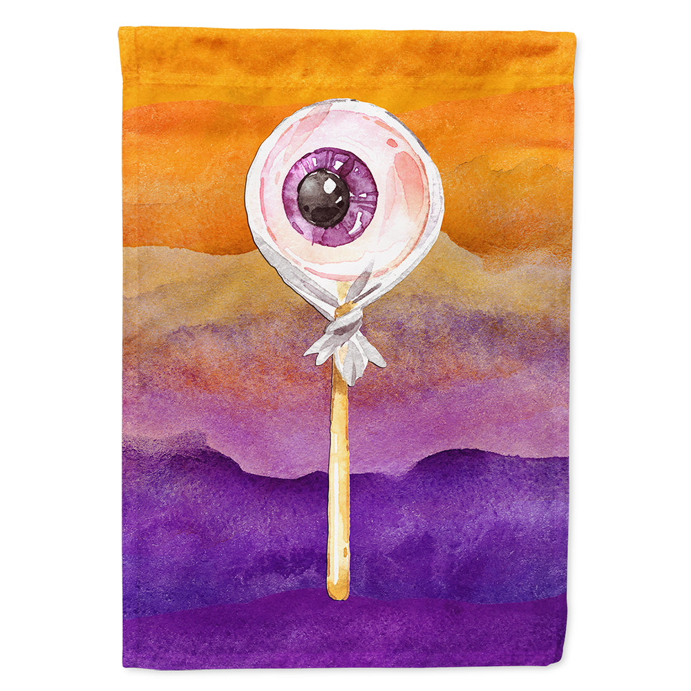 Halloween Eye Ball Lollipop House Flag 28x40 Porch Sleeve Pole Decorative Outside Yard Banner Artwork Wall Hanging, Polyester