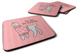 Nursery You are so Loved Llama Foam Coasters Set of 4 Cup Coasters for Indoor Outdoor, Tabletop Protection, Anti Slip, Mouse pad Material
